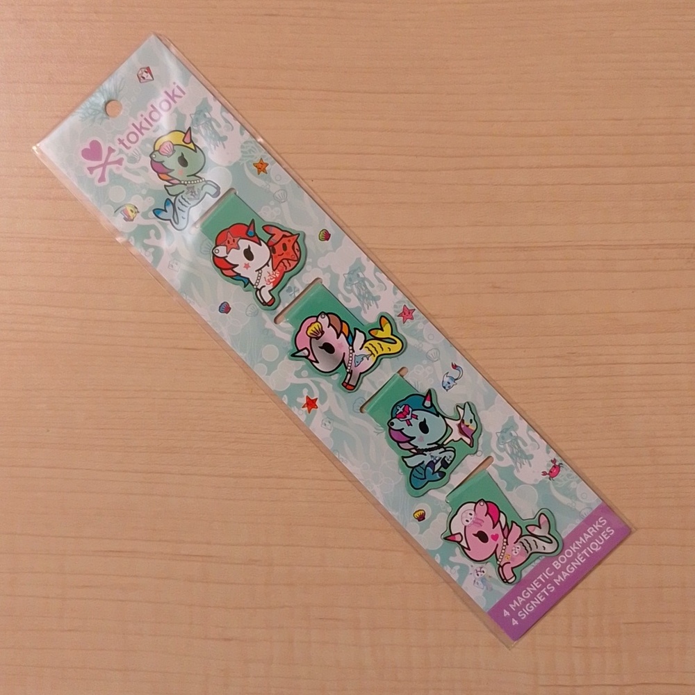 Tokidoki Magnetic Bookmarks - Mermicorno Book Mark Set Planner Journal